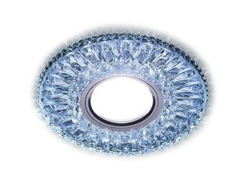 Точечный светильник S380 CL/CLD MR16+3W(LED COLD) хром/прозр Ambrella