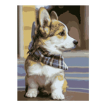 Картина по номерам 40*50см "Щенок корги" (Lori)