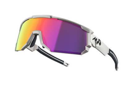 Спортивные очки 720armour Mars / Matte Silver / Red Lens