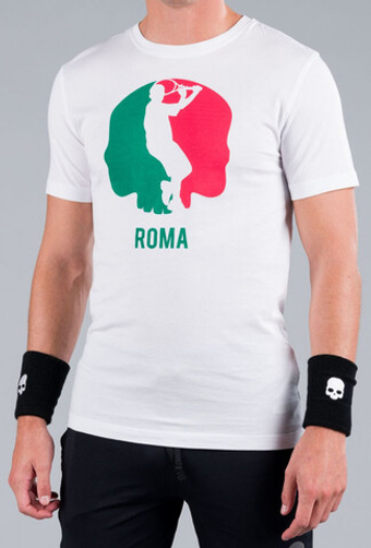 Мужская теннисная футболка Hydrogen City Cotton Tee Man - белый