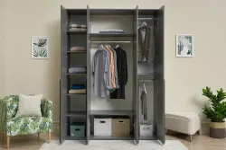 Шкаф "Норд" 4-х ств (графит), МФ Миф, г. Пенза