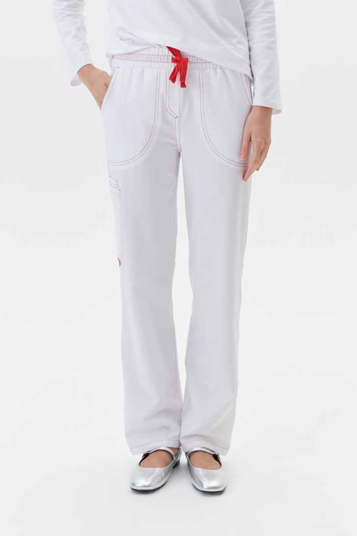 Брюки медицинские женские Лаконико, белый