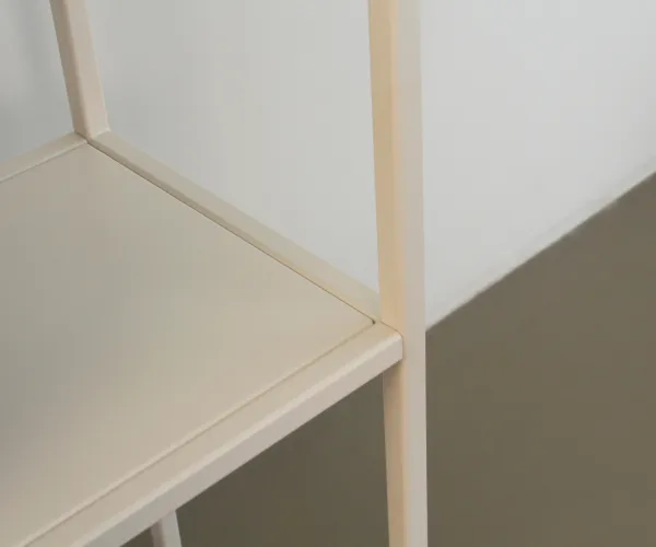 Стеллаж металлический 75х80х25, молочный