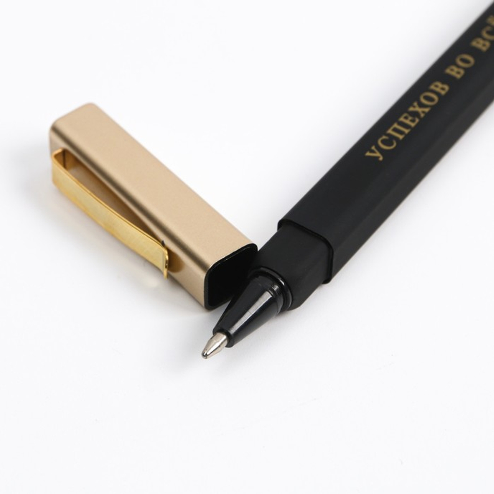 Ручка шариковая, подарочная в пенале «Успехов во всем», синяя паста, 1.0 мм