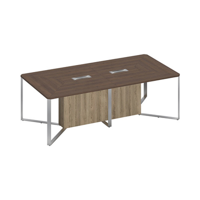 Стол для переговоров составной 2-секционный  дуб гладстоун / дуб гладстоун / дуб гладстоун светлый