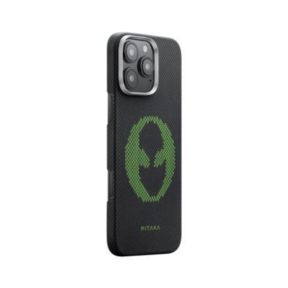 Чехол из арамидного волокна с поддержкой MagSafe PITAKA x Aries Tactile Woven Case для iPhone 16 Pro