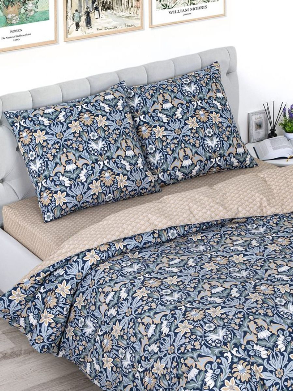 Постельное белье семейное, постельное бельё поплин, наволочки 70х70, 2 пододеяльника