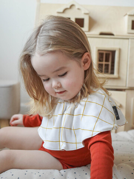 Двусторонний нагрудник Mjölk Клетка