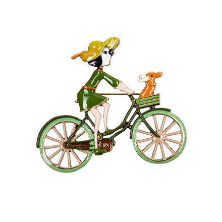 Брошь Shadore Велосипед XZ2294.19 G/G