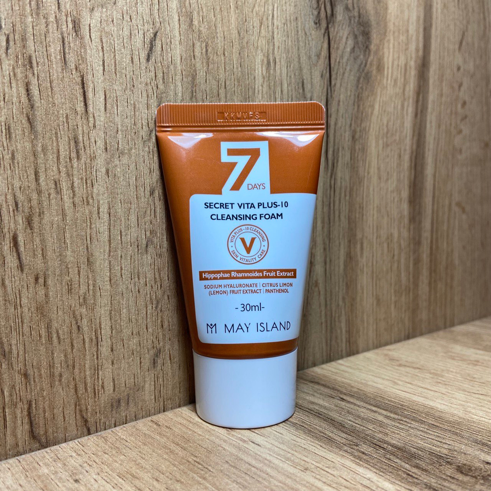 Пенка для умывания May Island 7 Days Secret Vita Plus-10 Cleansing foam питательная с витаминами 30 мл