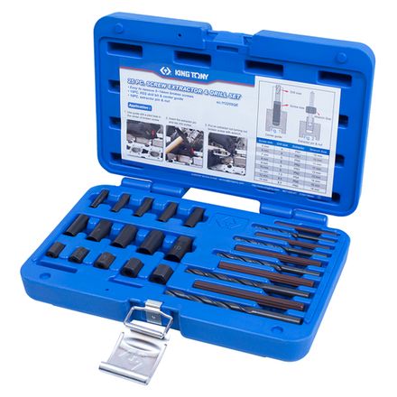 Цена на KING TONY (11225SQ) Набор экстракторов и сверел, 25 предметов