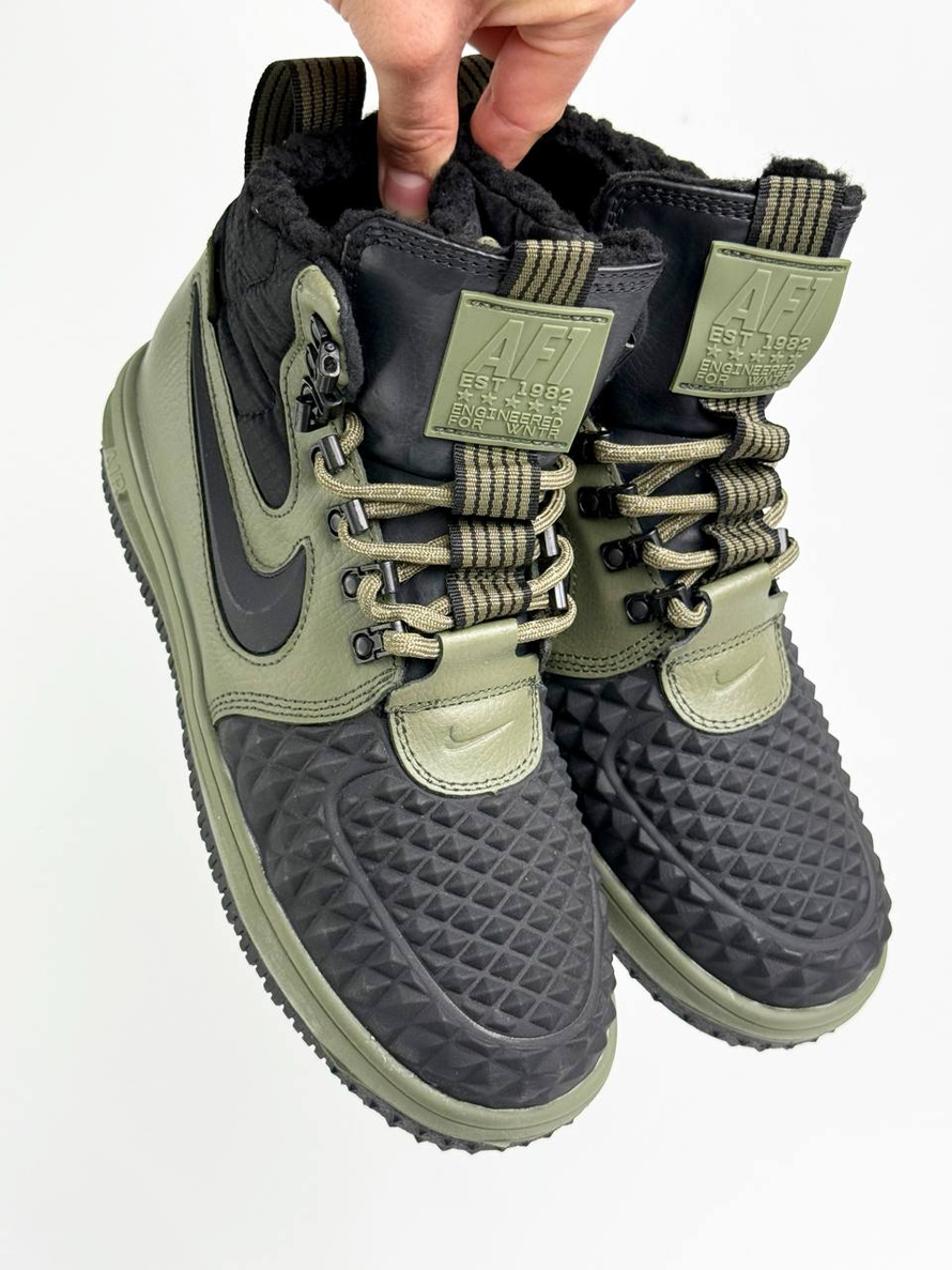 Кроссовки Nike LF 1 Duckboot на меху #B23 (зел.)