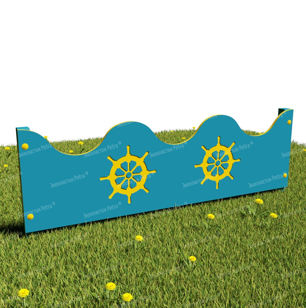 Забор уличный из экопластика 4