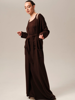 C0385-03 Кардиган темно-коричневый dbr (L-XL/164)
