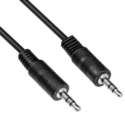 Кабель акустический BRAND, mini Jack 3.5 mm - mini Jack 3.5 mm, черный