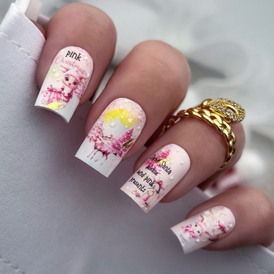 BPW.Style Слайдер-дизайн Sparkle Pink Santa, 445