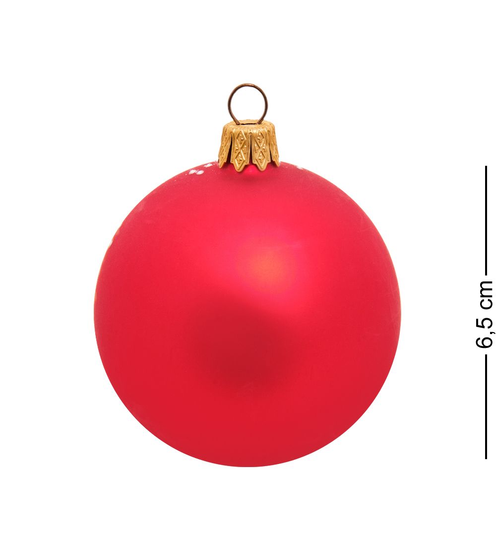 Элита НФШ-1332/6 Ел. украшение Шар «Собачка с подарками» 65 мм