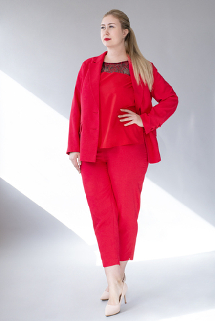 Брюки зауженные 3252АЕ, красный #38К023252АЕ