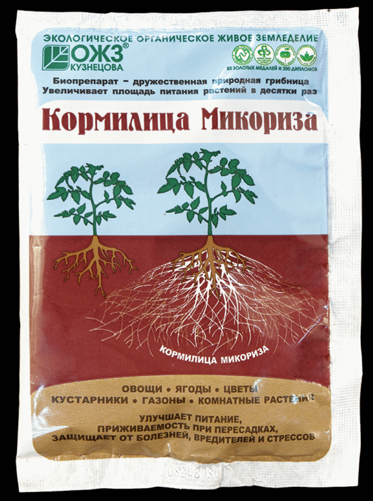 Удобрение Кормилица Микориза (пак.30 г) для корней универс.