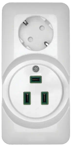 BLANCA О/У РОЗЕТКА комб: ДЛЯ ЭЛЕКТРОПЛИТЫ 32А+силовая, 16А, 250В, БЕЛЫЙ, опт.уп.