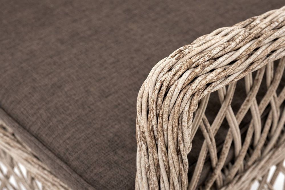 "Эспрессо-80 L" обеденная группа плетеная, цвет бежевый