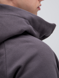 Костюм мужской спортивный на молнии (с начесом). Графит