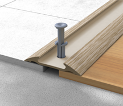 Порог с монтажным каналом Идеал 42 мм 547 Лофт светло-серый