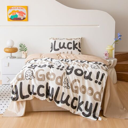 Комплект постельного белья на резинке Сатин Люкс KIDS 100% хлопок CDKR068 1.5-спальный наволочки 50x70