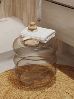 Столик приставной Vivlend, Ø38 см, серо-зеленый