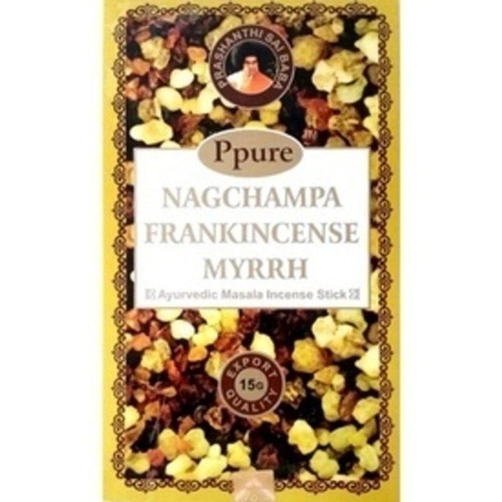 Ppure Nag Champa Frankincense Myrrh Благовоние-масала Ладан Мирра, 15 г