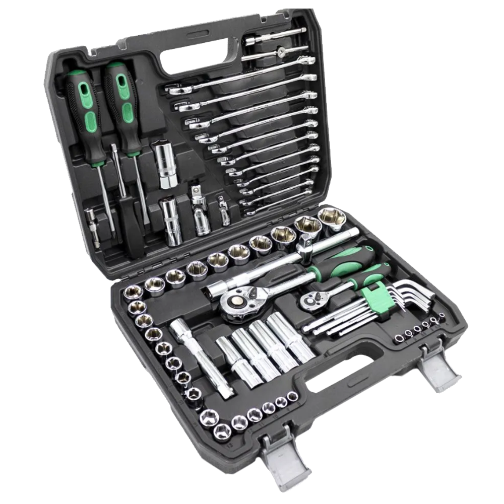 Набор инструментов 69 предмета/автомобильный 1/4, 1/2