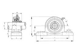 Подшипниковый узел UCP204 TECHNIX