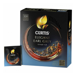 Чай Curtis Elegant earl grey черный с бергамотом 200 пак.*1,7 гр