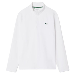 Мужская теннисная кофта Lacoste Training Sport Ultra Dry Midlayer - white