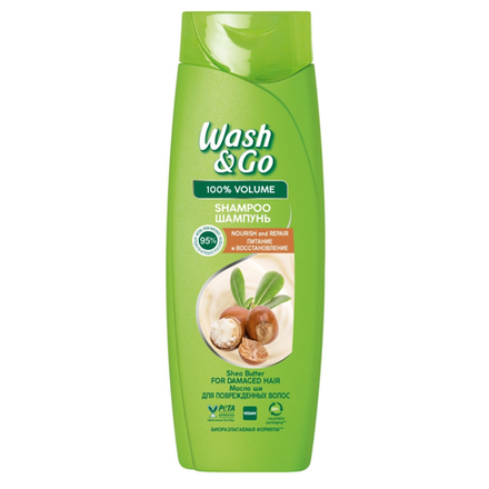 Шампунь Wash&Go Питание и восстановление 180 мл