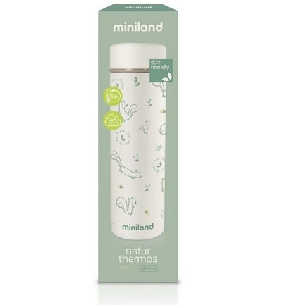 Miniland Natur Thermos Chip Детский термос для еды и жидкостей, бурундук, 450 мл