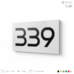 Номер на дверь 339, табличка на дверь для офиса, квартиры, кабинета, аудитории, склада, белая 120х70 мм, Айдентика Технолоджи