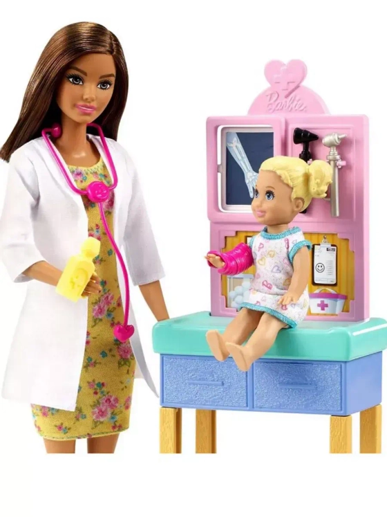 Набор 2 куклы Барби Профессии кем быть Педиатр врач GTN52
