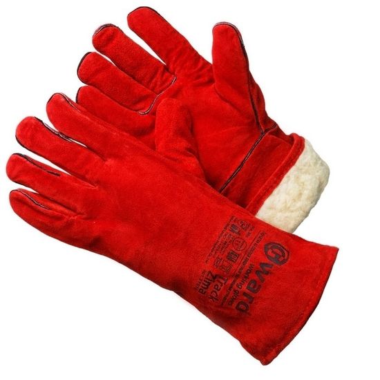 Краги спилковые GWARD Track Zima (спилок/иск.мех)