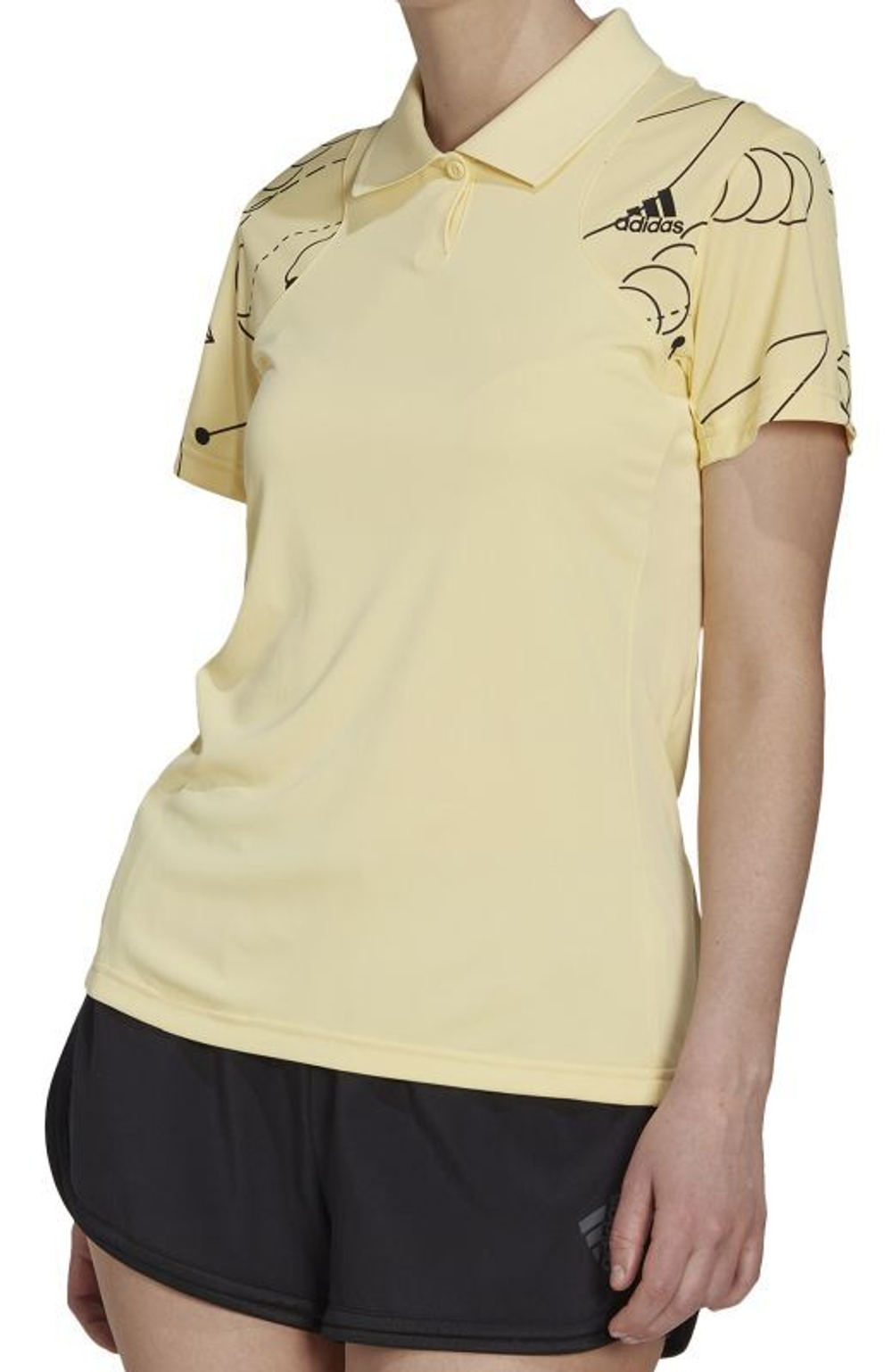 Adidas sales yellow polo