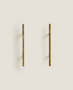 ZARA HOME ДЛИННАЯ ЗОЛОТАЯ МЕТАЛЛИЧЕСКАЯ РУЧКА (НАБОР ИЗ 2 ШТ.)