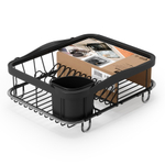 Сушилка для посуды sinkin, 28х14х47 см, черная