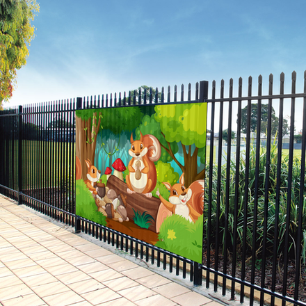 Фотосетка 250х158 см для забора