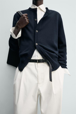 ZARA БРЮКИ WIDE FIT СО СКЛАДКАМИ, ЭКРЮ