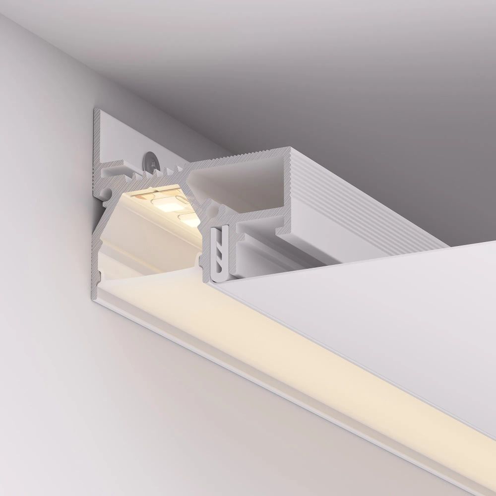 Профиль STRETCH-20-WALL-D-SIDE-2000 WHITE (Arlight, Алюминий) 042945