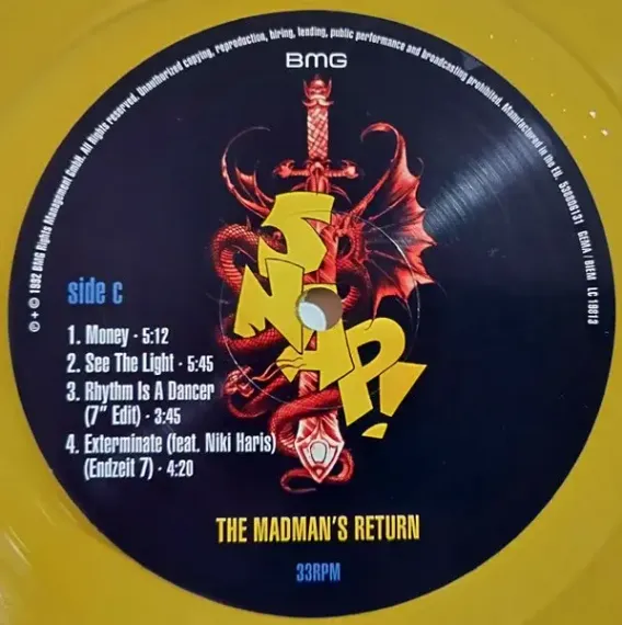 Snap! – The Madman's Return - Red, Yellow - LP