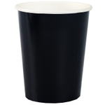 Стаканы бумажные в черном цвете, 250 мл, 6 шт