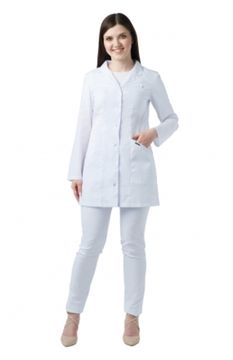 Халат женский S708 А (тиси/белый)