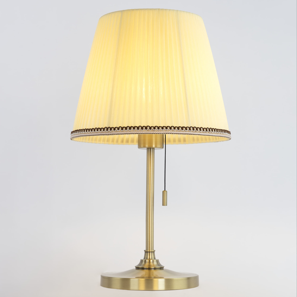Citilux Линц CL402733 Настольная лампа бронза с кремовым абажуром