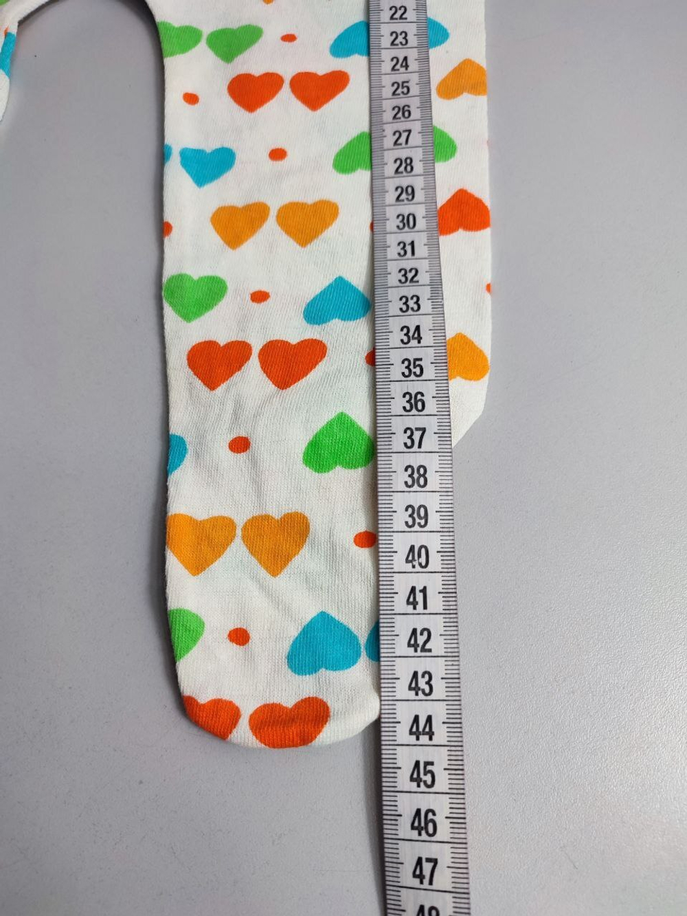 Ползунки с принтом сердечек на 1-6 месяцев